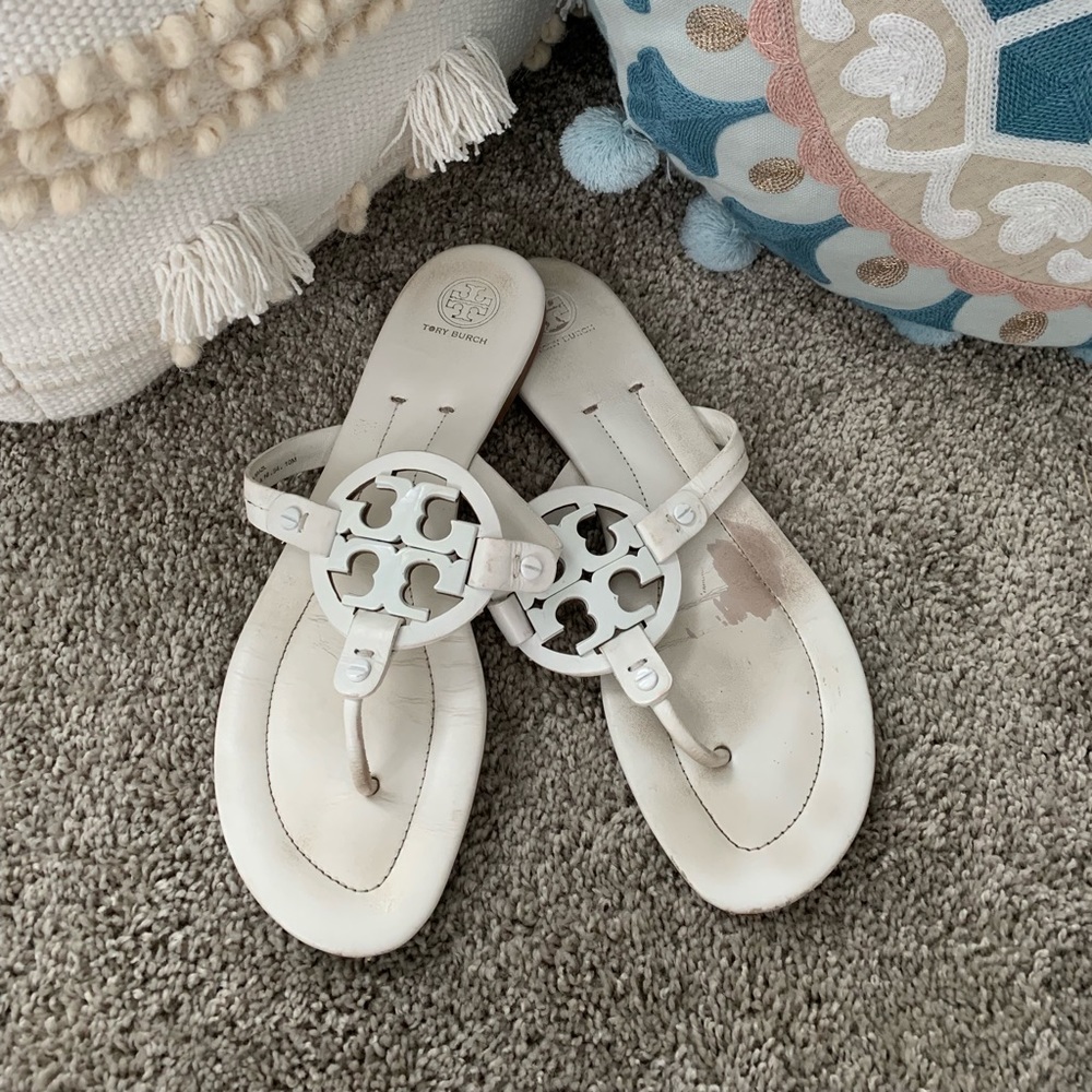 Tory Burch Miller 2 Sandals White Size 10